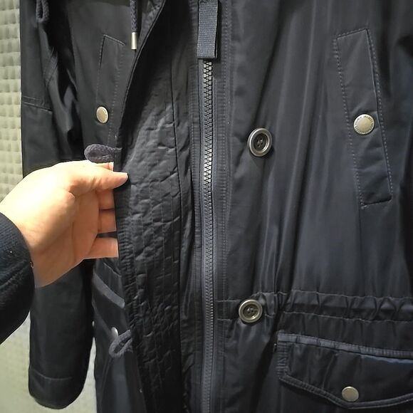 Halifax Fur Lined Parka Coat Lg Pennylane Jacket Full Zip Ski Winter Hooded Cozy - Picture 4 of 14